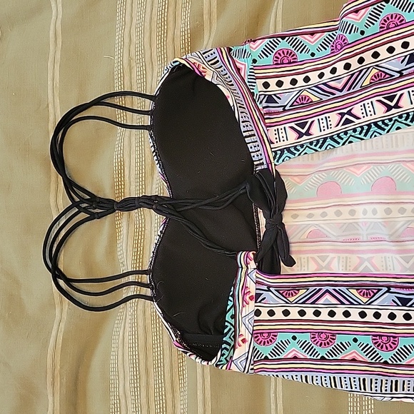Aztec Print Tankini, Size M - Picture 2 of 3